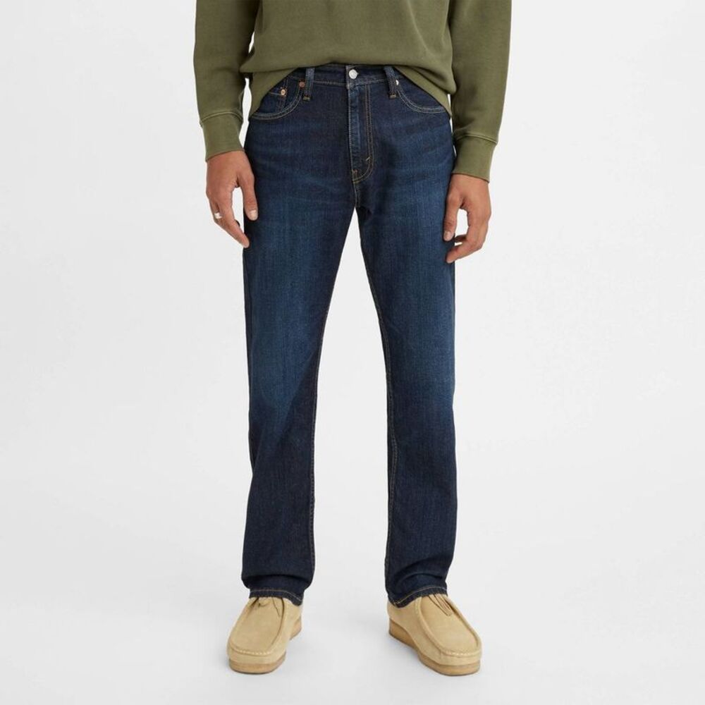 Levi's Men's 505 Regular Fit Straight Leg Jeans - Dark Wash 40x30